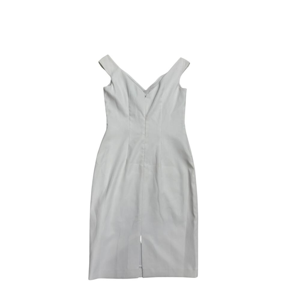 Laundry by Shelli Segal White Sleeveless Dress 🤍 Chic Minimalist - Size 4 - Picture 2 of 6